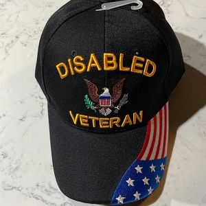 Disabled Veteran Cap Black